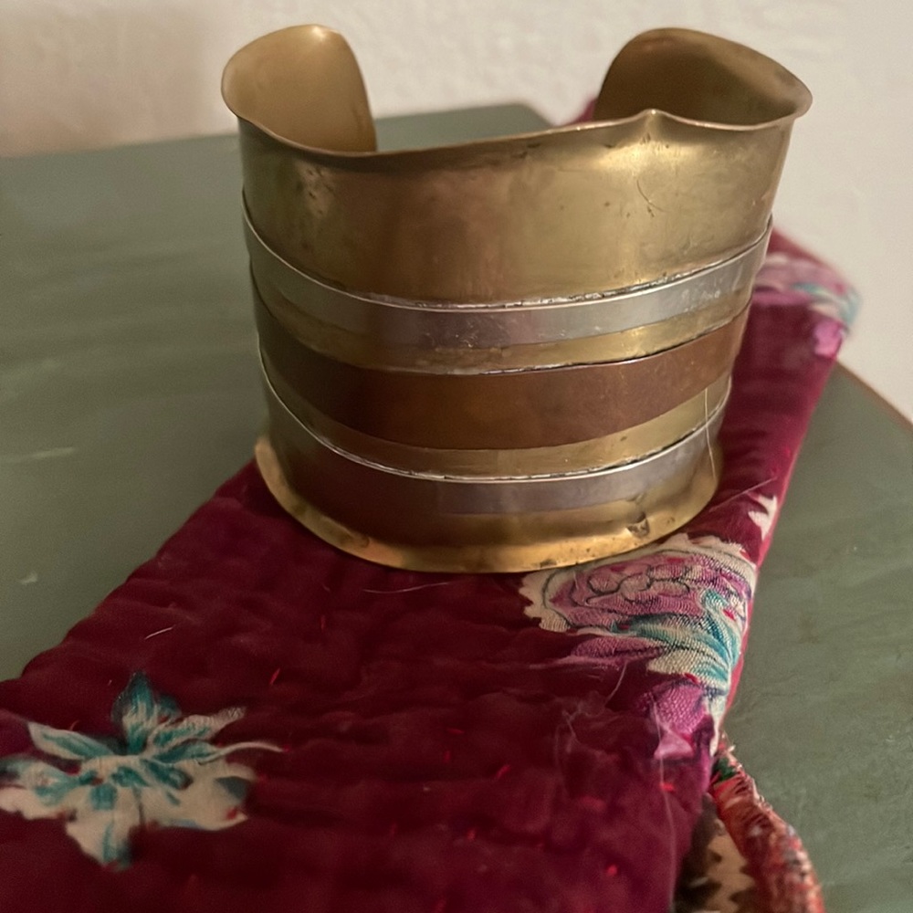 Vintage Copper brass cuff bracelet